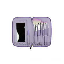 7pcs de alta qualidade sintética cabelo roxo cosméticos conjunto de escova de maquiagem